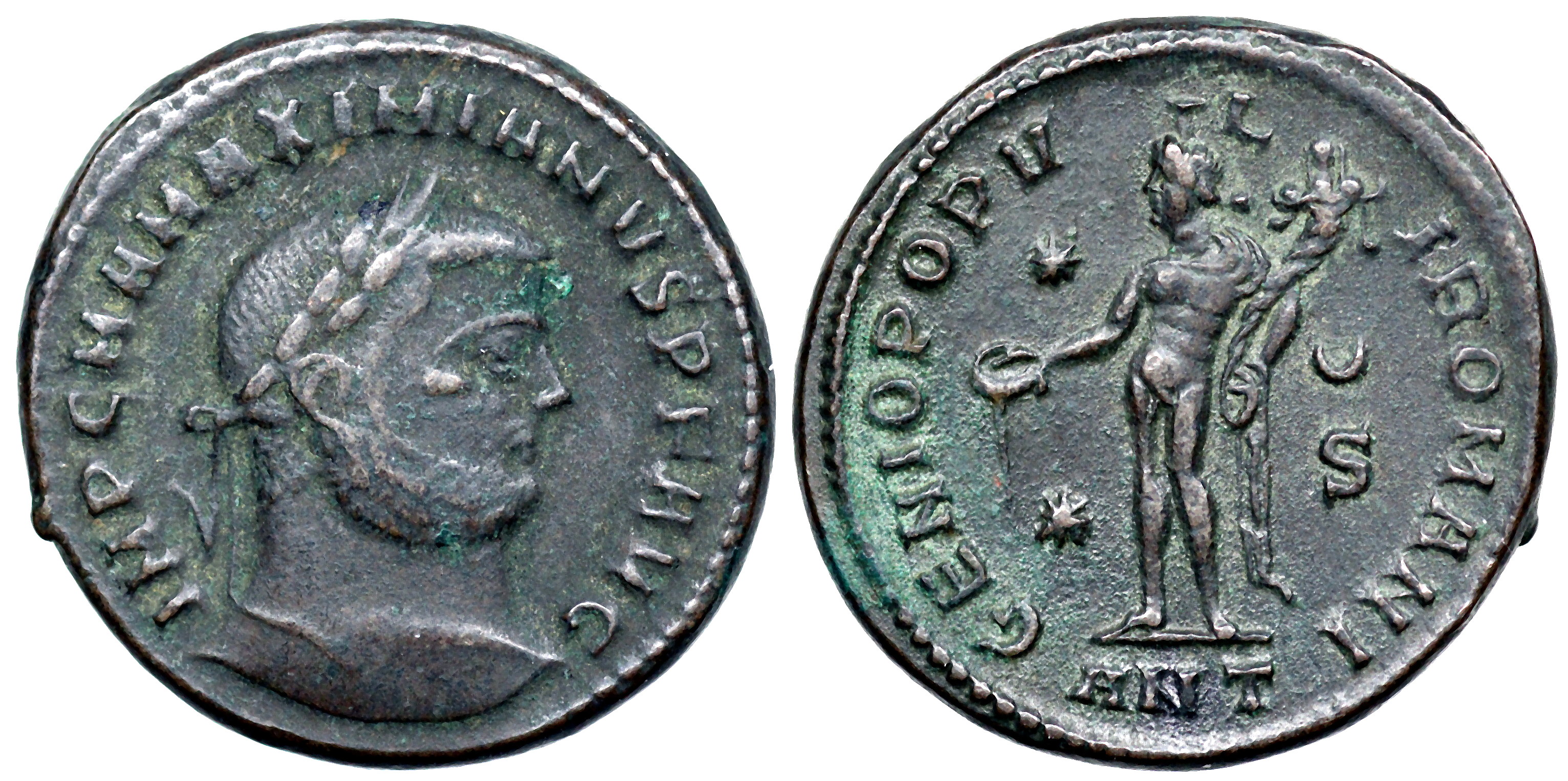 Maximianus GENIO POPVLI ROMANI from Antioch | Roman Imperial Coins