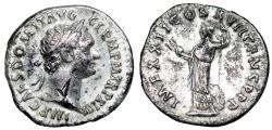 Ancient Coins - Domitian IMP XXII COS XVII CENS P P P; Minerva from Rome