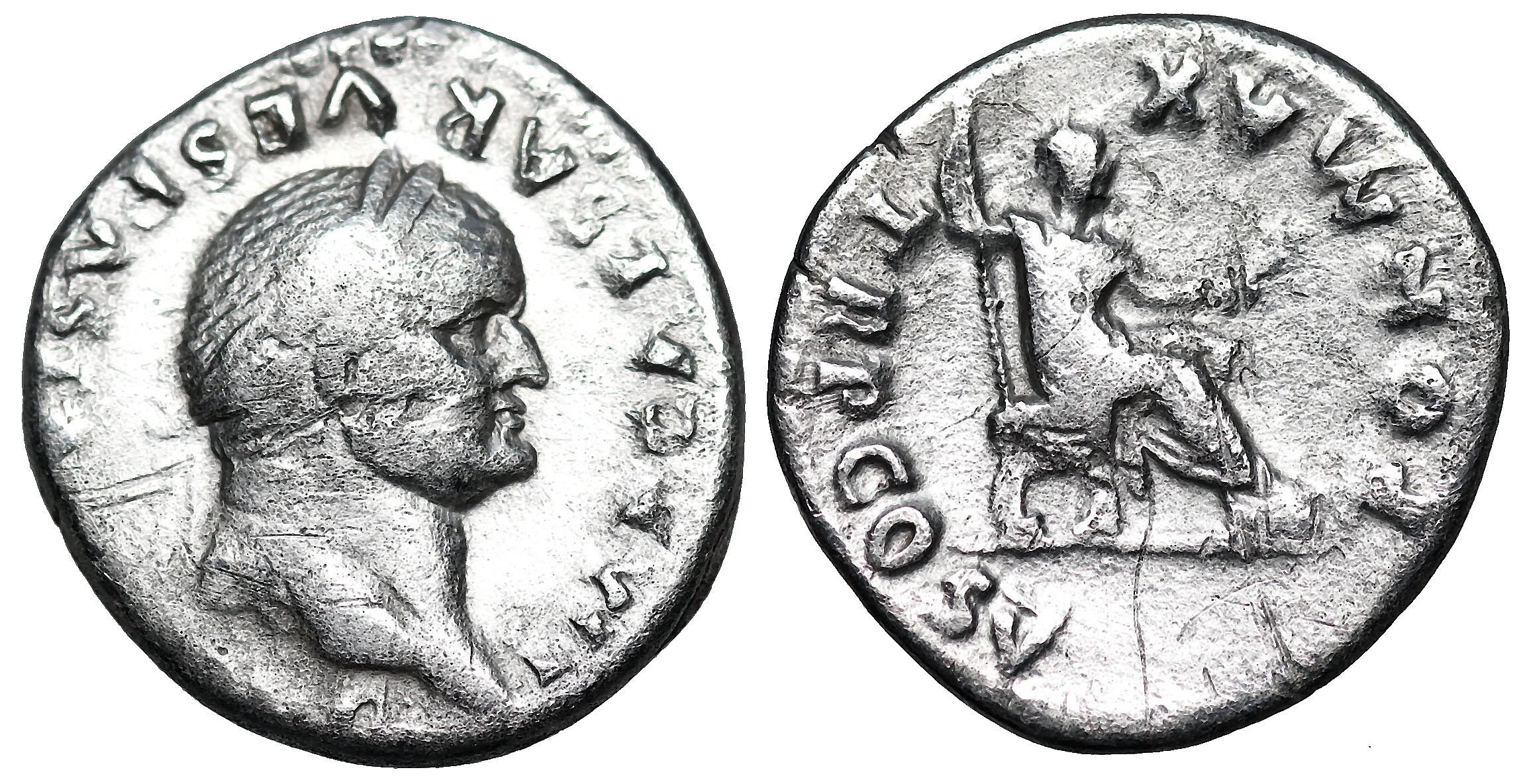 Vespasian PON MAX TR P COS V from Rome | Roman Imperial Coins