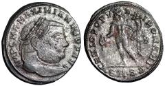Ancient Coins - Maximianus GENIO POPVLI ROMANI from Serdica
