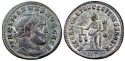 Ancient Coins - Galerius SACRA MONET AVGG ET CAESS NOSTR from Ticinum