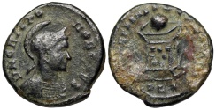Ancient Coins - Crispus BEATA TRANQLITAS from Lyons...Not in RIC