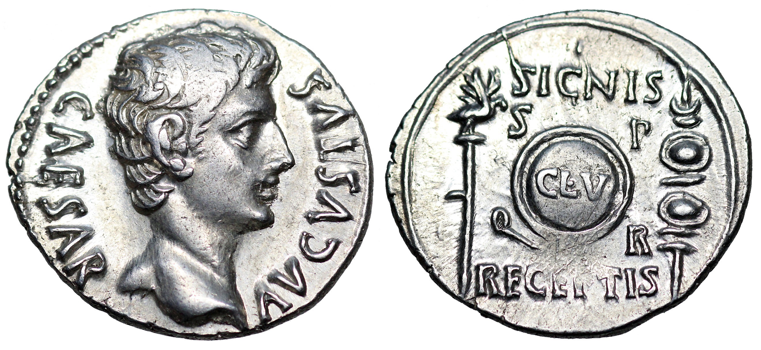 Augustus SIGNIS RECEPTIS from Colonia Patricia | Roman Imperial Coins