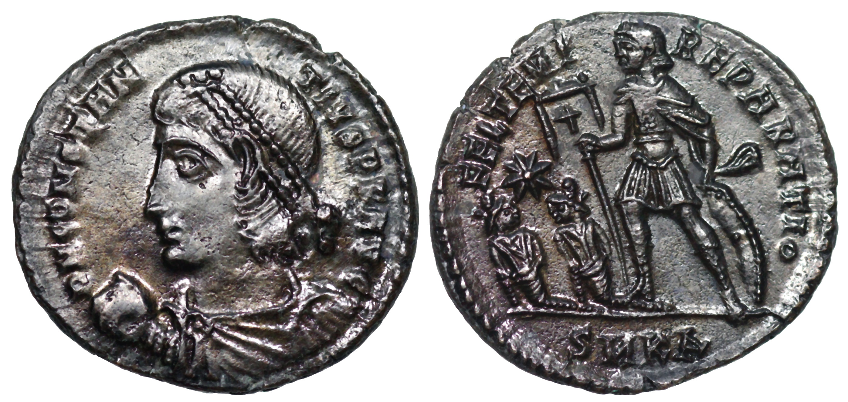 Constantius II FEL TEMP captives from Cyzicus | Roman Imperial Coins