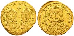 Ancient Coins - Constantine V Copronymus, with Leo IV and Leo III.