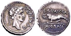 Ancient Coins - Mauretania, Juba II with Cleopatra Selene
