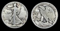 Us Coins - Walking Liberty Half Dollar - 1916S - Good
