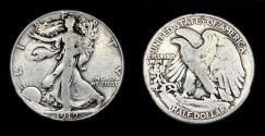 Us Coins - Walking Liberty Half Dollar - 1919S - Good