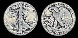 Us Coins - Walking Liberty Half Dollar - 1921S - Very Good