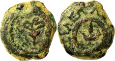 Ancient Coins - A bronze prutah of Alexander Jannaeus