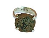 Ancient Coins - Silver ring with original "Widow's Mite" coin (103-76 B.C.E.) – perfect gift from the Holy land!