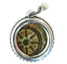 Ancient Coins - Silver pendant with original "Widow's Mite" coin (103-76 B.C.E.) – perfect gift from the Holy land!