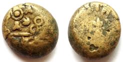Ancient Coins - INDIA, SATAVAHANA: Sri Sati bronze coin. Tapti Valley. Rare.
