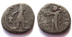 Ancient Coins - INDIA, KUSHAN: Kanishka didrachm with Shiva. Very Rare.