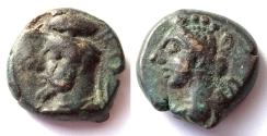 Ancient Coins - PERSIA, ELYMAIS: Orodes V copper coin with Artemis. Rare and CHOICE.