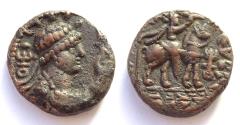 Ancient Coins - INDIA, KUSHAN: Soter Megas tetradrachm. Rounded letters type. CHOICE.