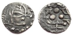 Ancient Coins - INDIA, SINDH: Tapana silver dramma. Rare and CHOICE.