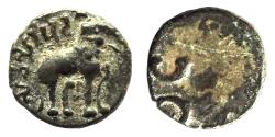 Ancient Coins - INDIA, SATAVAHANA: Siva Sri Pulumavi potin coin. Very Rare and CHOICE.