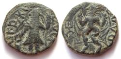 Ancient Coins - INDIA, KUSHAN: Kanishka drachm with Vado. RR and CHOICE.