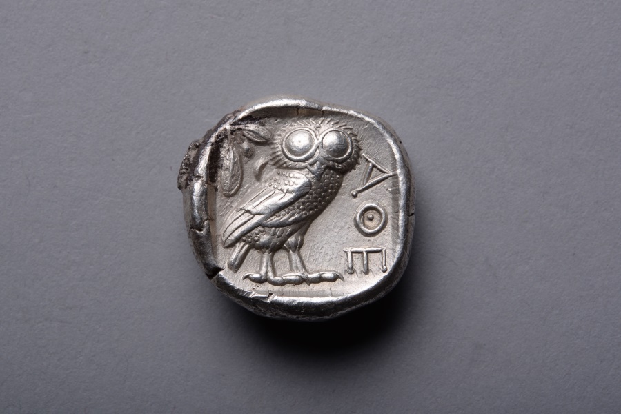 Attica athens tetradrachm around 300 bc ancient silver coin owl athena какой год