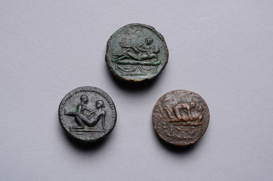 Rare Ancient Roman Spintria Sex Token Coins 30 Ad Roman Imperial Coins