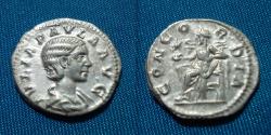 Ancient Coins - Julia Paula AR Denarius Concordia RARE