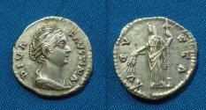 Ancient Coins - Diva Faustina I AR Denarius
