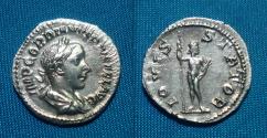 Ancient Coins - Gordian III Denarius / Jupiter