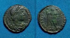 Ancient Coins - Valentinian I, AE Follis  Constantinopolis,