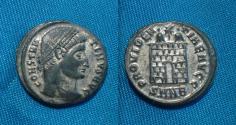 Ancient Coins - Constantine I AE19 Follis Silvered