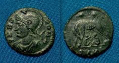Ancient Coins - City Commemorative AE Follis VRBS ROMA