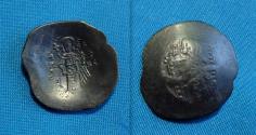Ancient Coins - Byzantine Isaac II Angelus AE25mm trachy