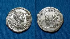 Ancient Coins - Geta as Caesar AE Denarius