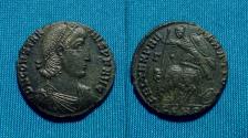 Ancient Coins - Constantius II AE Maiorina Constantinople