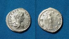 Ancient Coins - Geta as Caesar Denarius