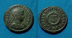 Ancient Coins - Constantine II as Caesar,AE Follis. Aquileia.