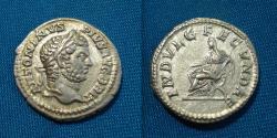 Ancient Coins - Caracalla Denarius Indulgentia