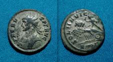 Ancient Coins - Probus Silvered Antoninianus.
