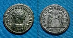 Ancient Coins - Aurelianus Silvered Antoninianus