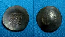 Ancient Coins - Byzantine Isaac II Angelus 26mm trachy
