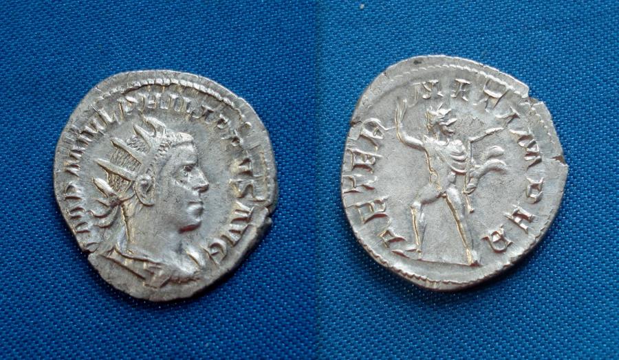 Ancient Coins - Philip II AR Antoninianus,