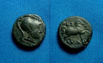 Ancient Coins - THESSALY, Thessalian League AE Dichalkon