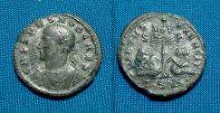 Ancient Coins - Crispus as Caesar Silvered  Follis