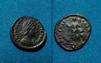 Ancient Coins - Theodosius I AE4 Follis, Scarse