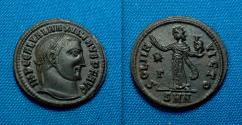 Ancient Coins - Maximinus II AE Follis Nicomedia Sol
