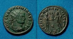 Ancient Coins - Maximian Æ Antoninianus / Emperor and Jupiter