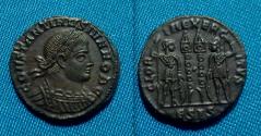 Ancient Coins - Constantine II as Caesar Follis - two soldiers