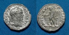 Ancient Coins - Septimius Severus Denarius / Genius
