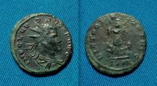 Ancient Coins - Claudius II Gothicus AE Antoninianus Cyzicus / SPQR Trophy