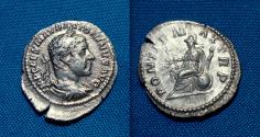 Ancient Coins - Elagabalus AR Denarius PONTIF MAX TR P